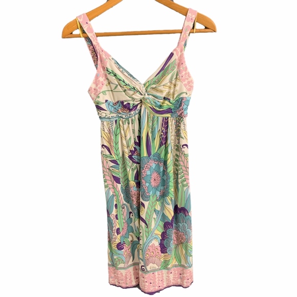 Elie Tahari Dresses & Skirts - Elie Tahari Retro Spring Print Silk Dress